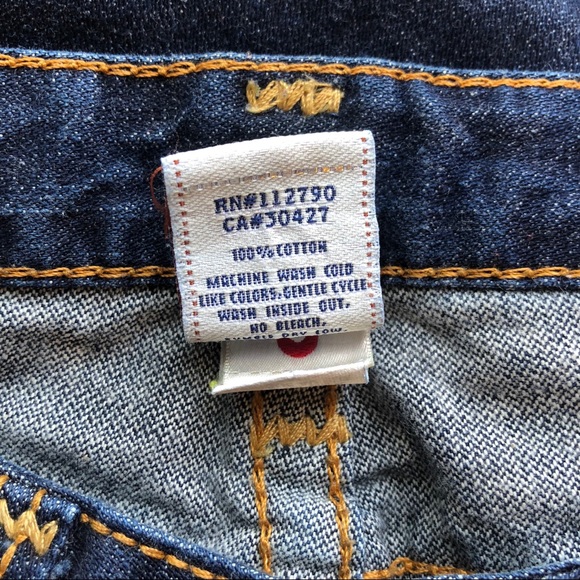 True Religion Dark Wash Low Rise Bootcut Jeans - Picture 3 of 4